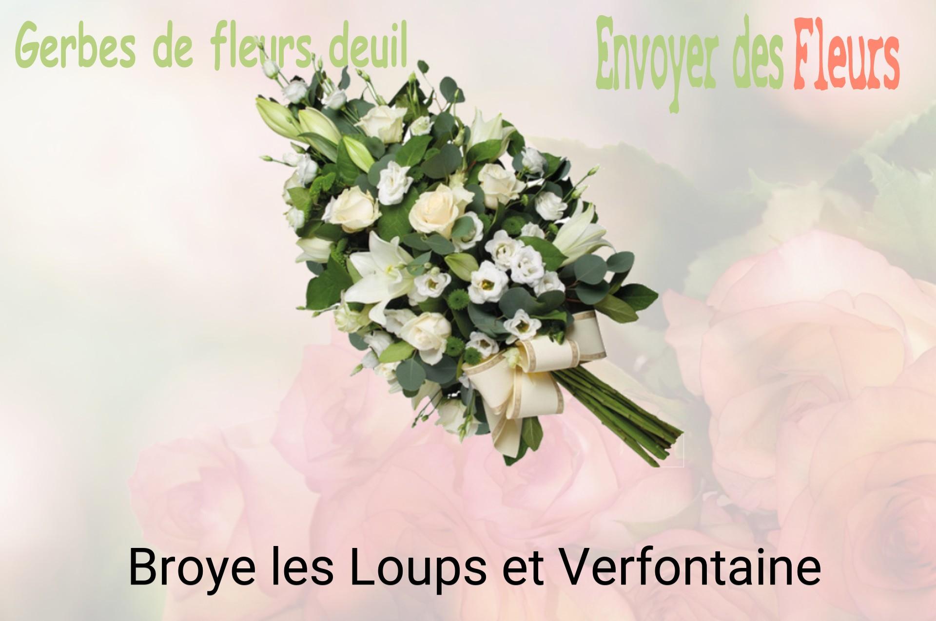 Gerbe de fleurs de deuil livrée à Broye-les-Loups-et-Verfontaine